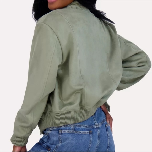 Steve Madden Calista Faux Suede Bomber - L - Picture 2 of 4
